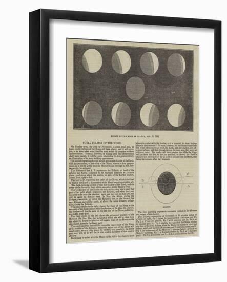 Total Eclipse of the Moon-null-Framed Giclee Print