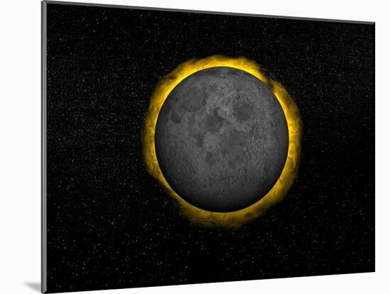 Total Eclipse of the Sun-null-Mounted Art Print