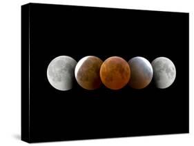 Total Lunar Eclipse, Montage Image-Dr. Juerg Alean-Stretched Canvas