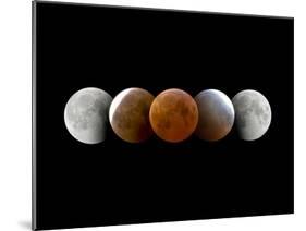 Total Lunar Eclipse, Montage Image-Dr. Juerg Alean-Mounted Premium Photographic Print