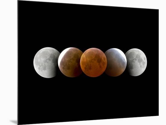 Total Lunar Eclipse, Montage Image-Dr. Juerg Alean-Mounted Photographic Print