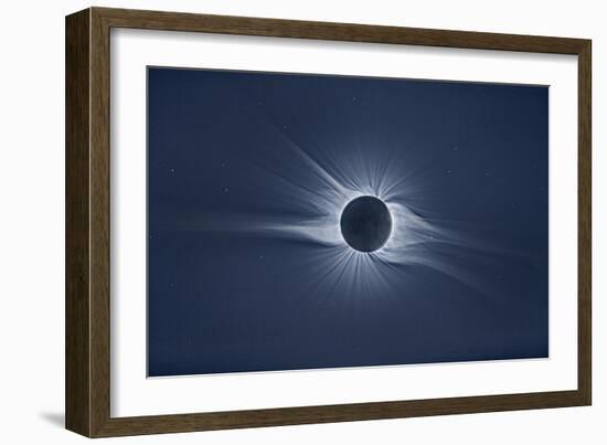 Total solar eclipse, corona at totality-null-Framed Photographic Print