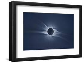 Total solar eclipse, corona at totality-null-Framed Photographic Print