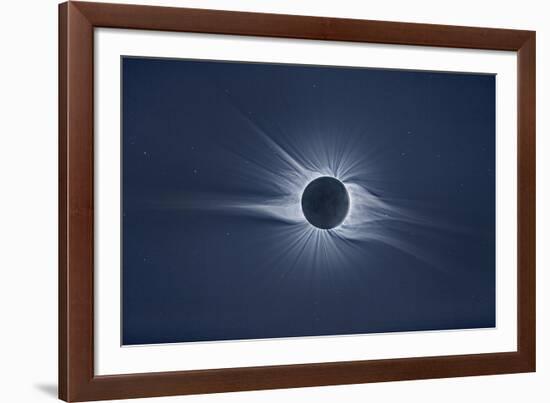 Total solar eclipse, corona at totality-null-Framed Photographic Print