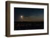 Total Solar Eclipse during the Evening above a Town Surrounded by Trees and Buildings-Wirestock-Framed Photographic Print