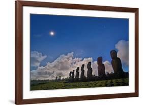 Total solar eclipse, Easter Island, 2010-null-Framed Photographic Print