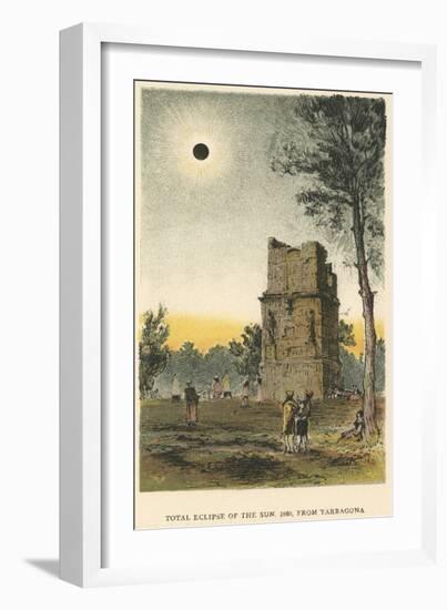 Total Solar Eclipse of 1860 Observed from Tarragona, Spain, 1884-null-Framed Giclee Print