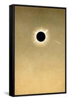 Total Solar Eclipse of 1882 And Comet-Detlev Van Ravenswaay-Framed Stretched Canvas