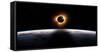 Total Solar Eclipse. the Moon Covers the Sun-Pitris-Framed Stretched Canvas