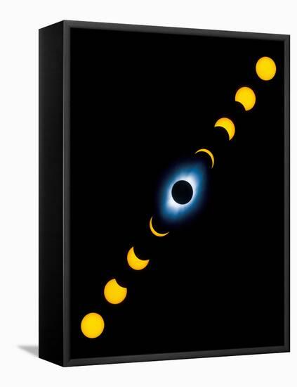 Total Solar Eclipse-Detlev Van Ravenswaay-Framed Stretched Canvas