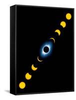 Total Solar Eclipse-Detlev Van Ravenswaay-Framed Stretched Canvas