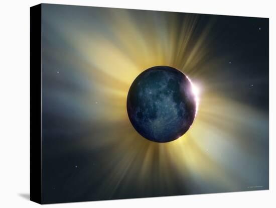 Total Solar Eclipse-Detlev Van Ravenswaay-Stretched Canvas