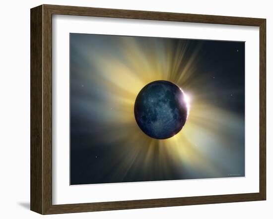 Total Solar Eclipse-Detlev Van Ravenswaay-Framed Photographic Print