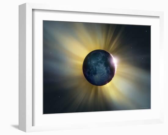 Total Solar Eclipse-Detlev Van Ravenswaay-Framed Photographic Print