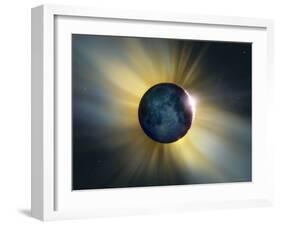 Total Solar Eclipse-Detlev Van Ravenswaay-Framed Photographic Print