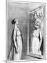 Total War: What Old Mirrors They Make Nowadays, 1868-Honore Daumier-Mounted Giclee Print