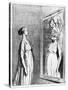Total War: What Old Mirrors They Make Nowadays, 1868-Honore Daumier-Stretched Canvas
