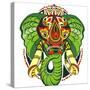 Totem Animal.Elephant-worksart-Stretched Canvas