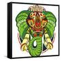 Totem Animal.Elephant-worksart-Framed Stretched Canvas