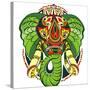 Totem Animal.Elephant-worksart-Stretched Canvas