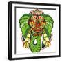 Totem Animal.Elephant-worksart-Framed Premium Giclee Print