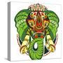 Totem Animal.Elephant-worksart-Stretched Canvas