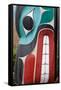 Totem Detail II-Kathy Mahan-Framed Stretched Canvas