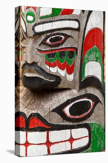 Totem Detail III-Kathy Mahan-Stretched Canvas