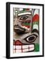 Totem Detail III-Kathy Mahan-Framed Photographic Print