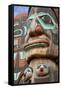 Totem Detail V-Kathy Mahan-Framed Stretched Canvas