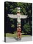 Totem in Stanley Park, Vancouver, British Columbia, Canada-Robert Harding-Stretched Canvas