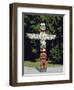 Totem in Stanley Park, Vancouver, British Columbia, Canada-Robert Harding-Framed Photographic Print