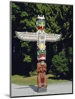 Totem in Stanley Park, Vancouver, British Columbia, Canada-Robert Harding-Mounted Photographic Print