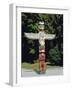 Totem in Stanley Park, Vancouver, British Columbia, Canada-Robert Harding-Framed Photographic Print