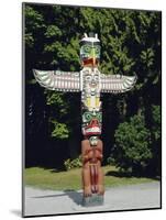 Totem in Stanley Park, Vancouver, British Columbia, Canada-Robert Harding-Mounted Photographic Print