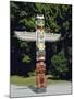 Totem in Stanley Park, Vancouver, British Columbia, Canada-Robert Harding-Mounted Photographic Print