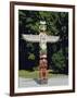 Totem in Stanley Park, Vancouver, British Columbia, Canada-Robert Harding-Framed Photographic Print