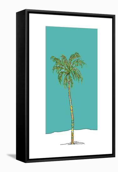 Totem Palm-Jan Weiss-Framed Stretched Canvas