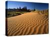 Totem Pole and Sand Springs, Monument Valley Tribal Park, Arizona, USA-Lee Frost-Stretched Canvas