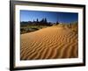 Totem Pole and Sand Springs, Monument Valley Tribal Park, Arizona, USA-Lee Frost-Framed Photographic Print