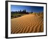 Totem Pole and Sand Springs, Monument Valley Tribal Park, Arizona, USA-Lee Frost-Framed Photographic Print