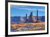 Totem Pole and Yei Bi Chei, Monument Valley Navajo Tribal Park, Utah, United States of America, Nor-Richard Maschmeyer-Framed Photographic Print