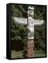 Totem Pole at Stanley Park, Vancouver Island, British Columbia, Canada-Merrill Images-Framed Stretched Canvas