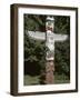 Totem Pole at Stanley Park, Vancouver Island, British Columbia, Canada-Merrill Images-Framed Photographic Print