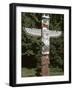 Totem Pole at Stanley Park, Vancouver Island, British Columbia, Canada-Merrill Images-Framed Photographic Print