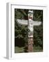 Totem Pole at Stanley Park, Vancouver Island, British Columbia, Canada-Merrill Images-Framed Photographic Print