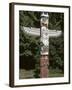 Totem Pole at Stanley Park, Vancouver Island, British Columbia, Canada-Merrill Images-Framed Photographic Print