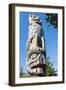 Totem Pole at Umista Cultural Centre, Alert Bay, British Columbia, Canada, North America-Michael DeFreitas-Framed Photographic Print
