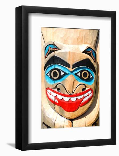 Totem Pole Close Up-null-Framed Art Print