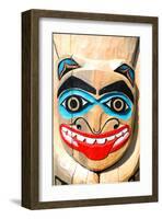 Totem Pole Close Up-null-Framed Art Print
